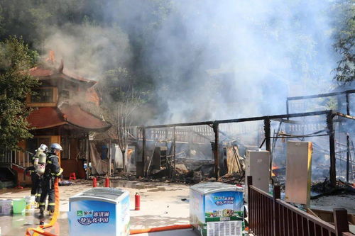 农家乐厨房付之一炬，损失惨重